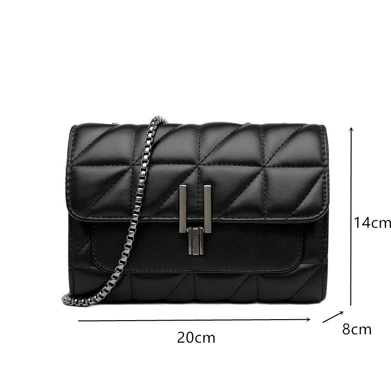 Women Luxury Designer genuine Bags Leather Chain Women Handbags Shoulder Female bag New Casual Fashion Ladies Messenger Bags