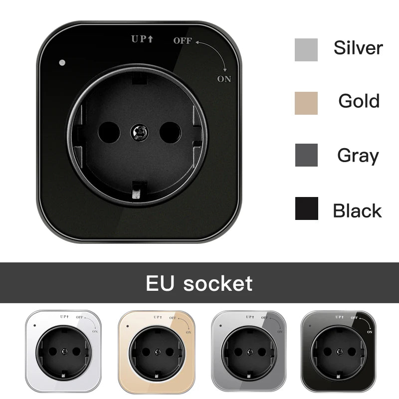 Herepow 2024 New Pattern Power Track Socket Home Kitchen Appliances Quality Plug Adapter UK EU AU Standard Wall Socket With Usb