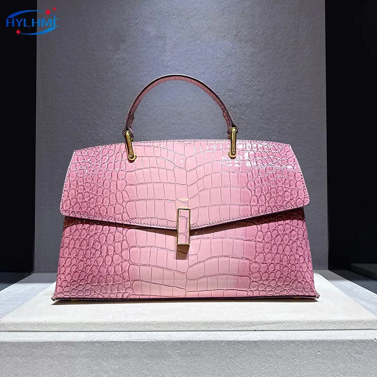 Crocodile Pattern Leather Women's Handbags Luxury Fashion Lady Shell Shoulder Crossbody Bag Top Handle Messenger Bags