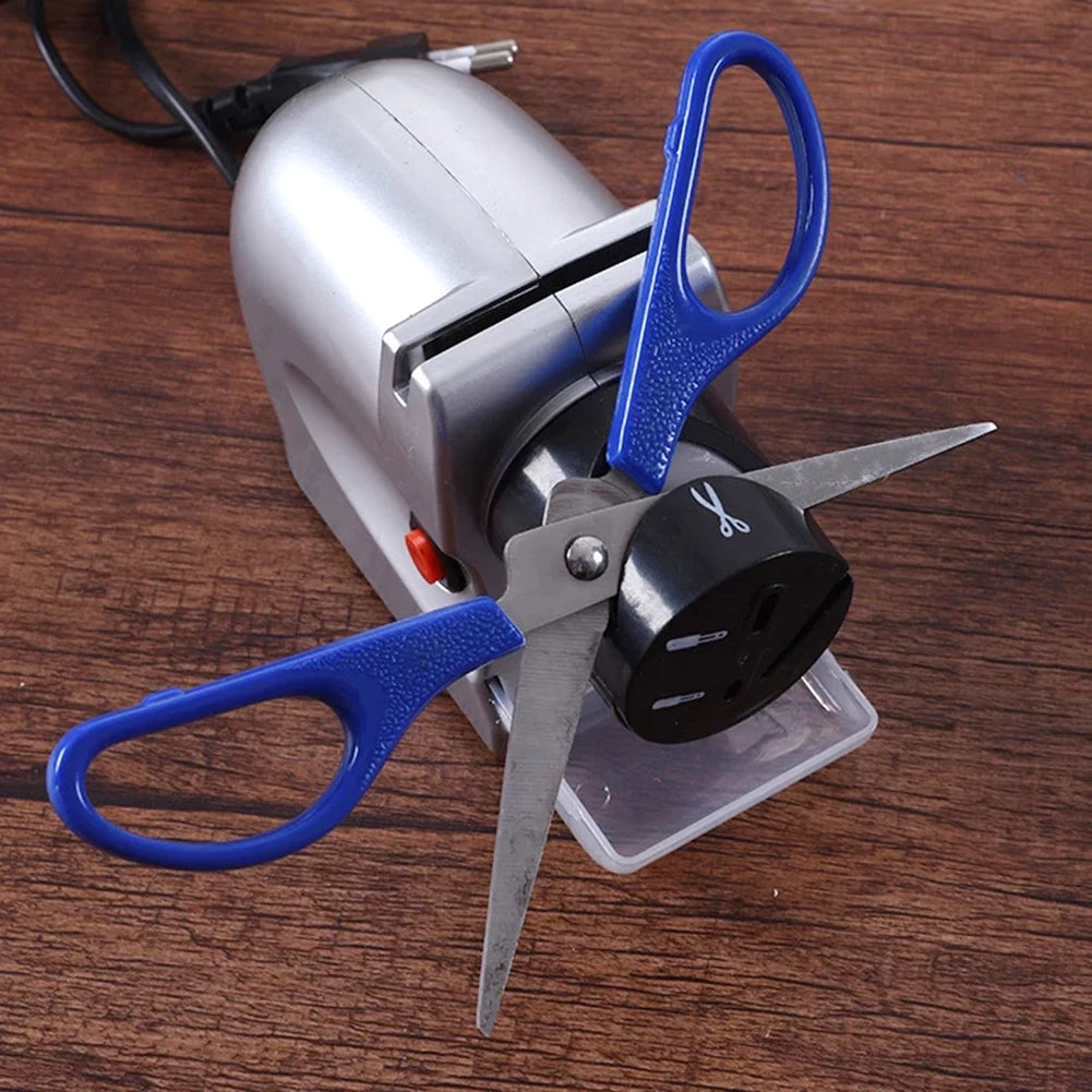 Motorized Grindstone Professional Multifunction Automatic Knife Grinder Easy Operate for Straight Serrated Knives Scissors