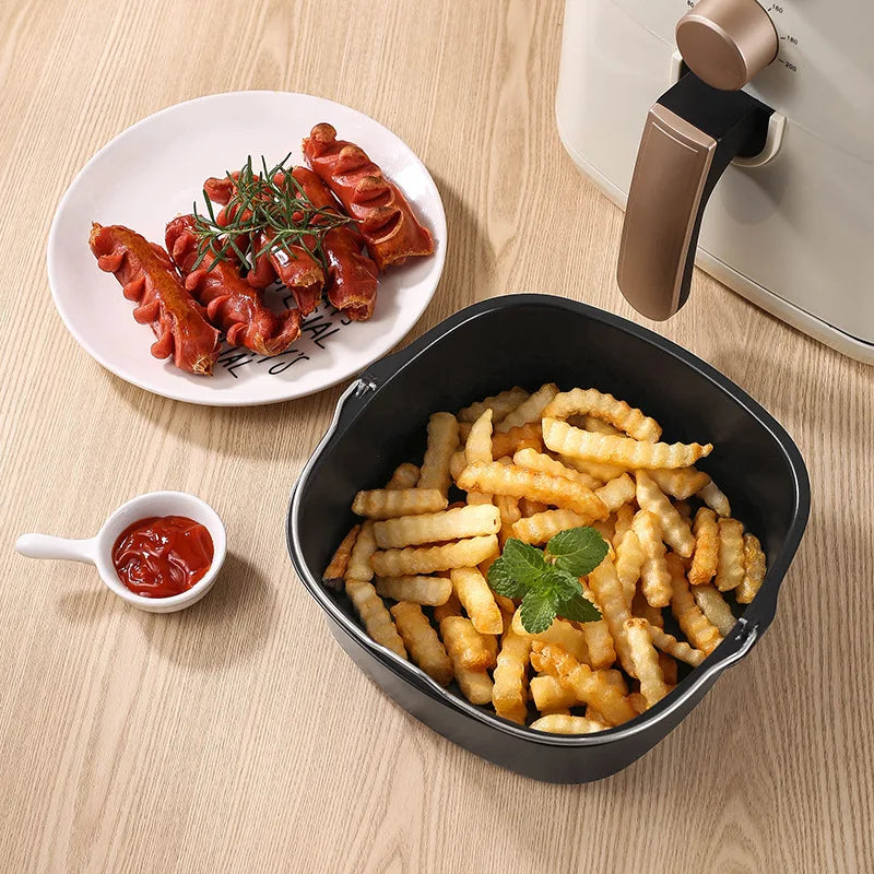 Air Fryer Non-stick Cake Baking Tray For Philips Baking Dish Pan Kitchen Pizza Plate Dish Pot Cake Tools