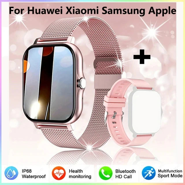 2024 Smart Watch For Men Women Gift Full Touch Screen Sports Fitness Watches Bluetooth Calls Digital Smartwatch Wristwatch NEW