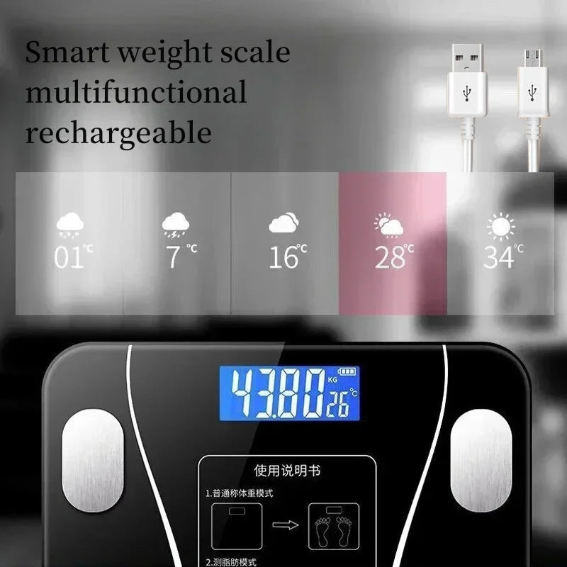 Special electronic scale for body management and fat loss, smart mode, Bluetooth body fat scale, home weight scale, ultra-precis