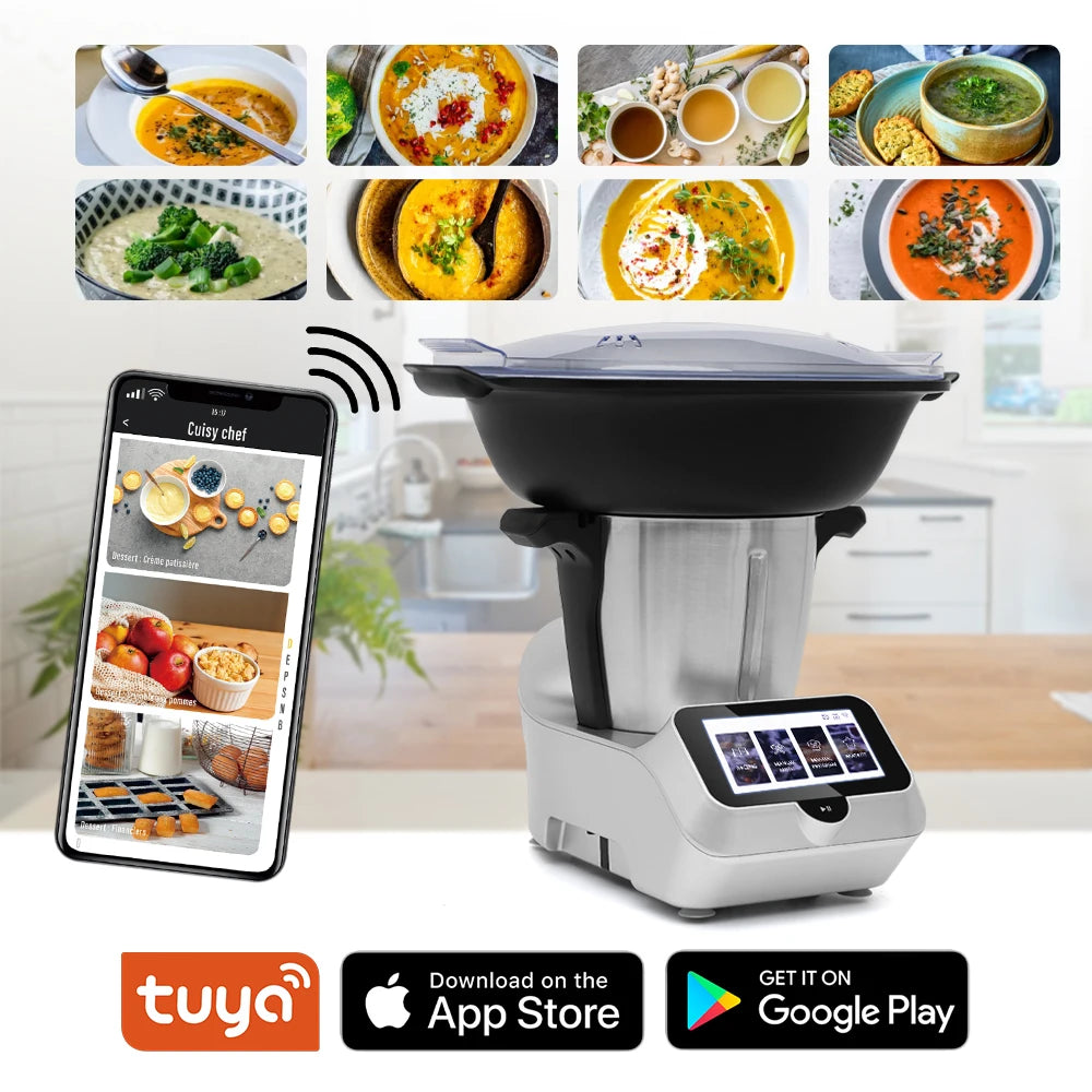 Multifunctional Mixer Kitchen Robot Chopper Smart Food Processors Mixer China For Sale With Meat Grinder And Wifi