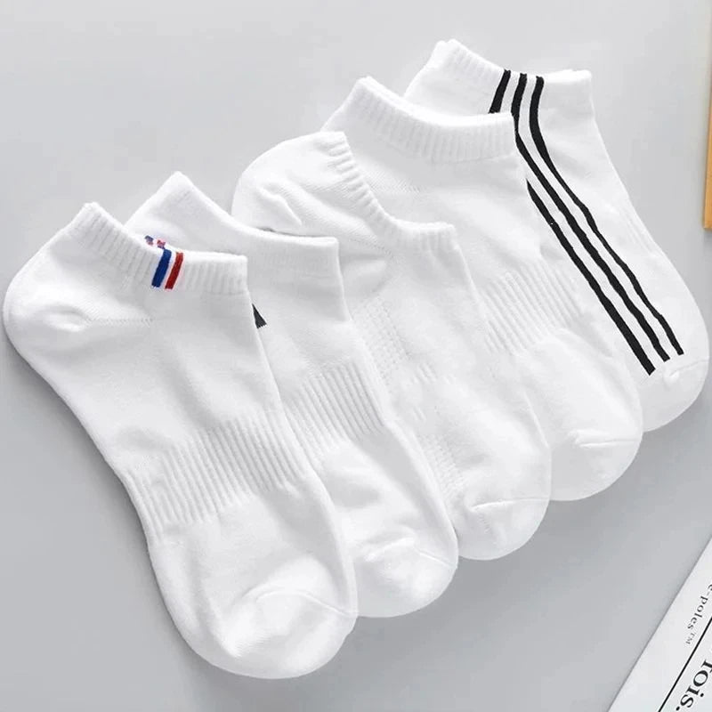 20/10/6/5/4/3/1pairs Men's Fashion Cotton Breathable Comfortable Ankle Socks, Men's Summer Socks