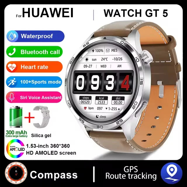 New For Huawei WATCH GT 5 Pro Smartwatch Xuanji Sensing System Advanced Sports Compass Emotional Health Assistant Fashion Watch