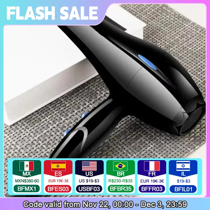 Negative Ion Hair Dryer Constant Temperature Hair Care without Hurting Hair Light and Portable Essential for Home and Travel