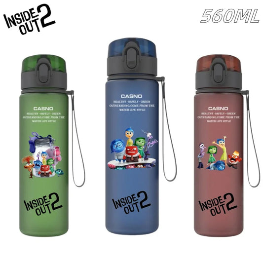 Anime Inside Out 2 Joy Sadness Fear Disgust Animation Animation Outdoor Sports Fitness Cycling Marathon Running Water Bottle