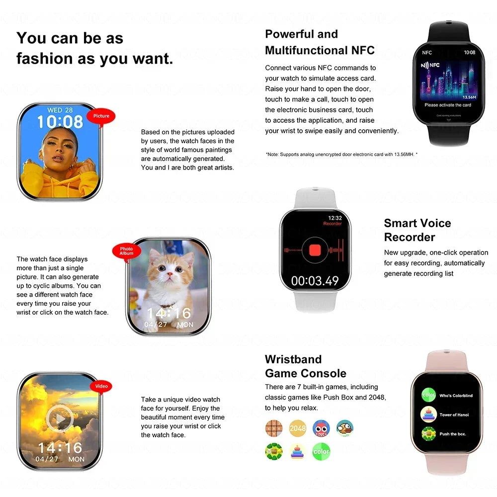 New Series 10 For Apple Watch 10 GPS Smart Watch 32G Memory Music Video NFC Bluetooth Call Waterproof Smartwatch For Android IOS