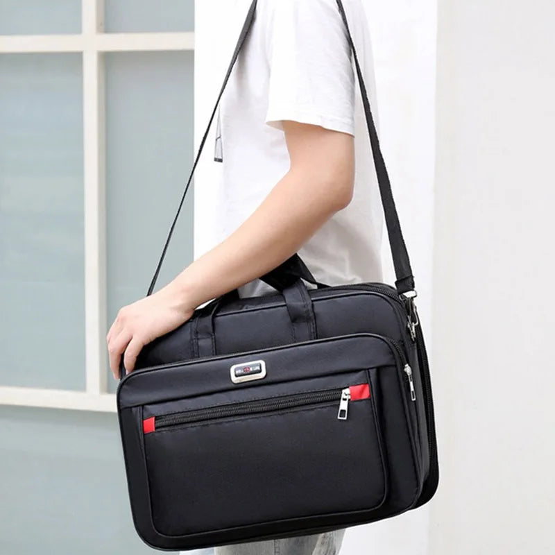 Business Laptop Briefcase Men Waterproof Oxford Handbag Office Documents Messenger Shoulder Bags Large Executive Satchel XA303C