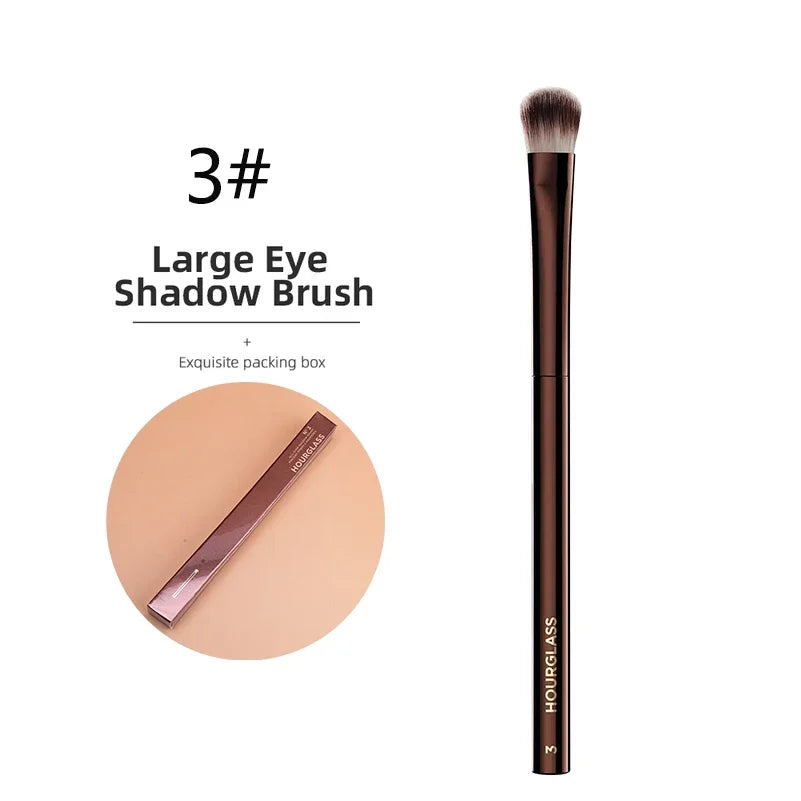 Hourglass Makeup Brushes Powder Foundation Contour Cream Blush Bronzer Make Up Brush Eyeshadow liner Smudge Brush Single branch