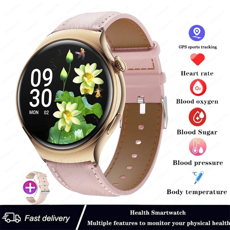 For Huawei GT4 Mini Smart Watch Women 360*360 AMOLED HD Screen NFC IP68 Waterproof Heart Rate Health Monitor Smartwatch 2024 New