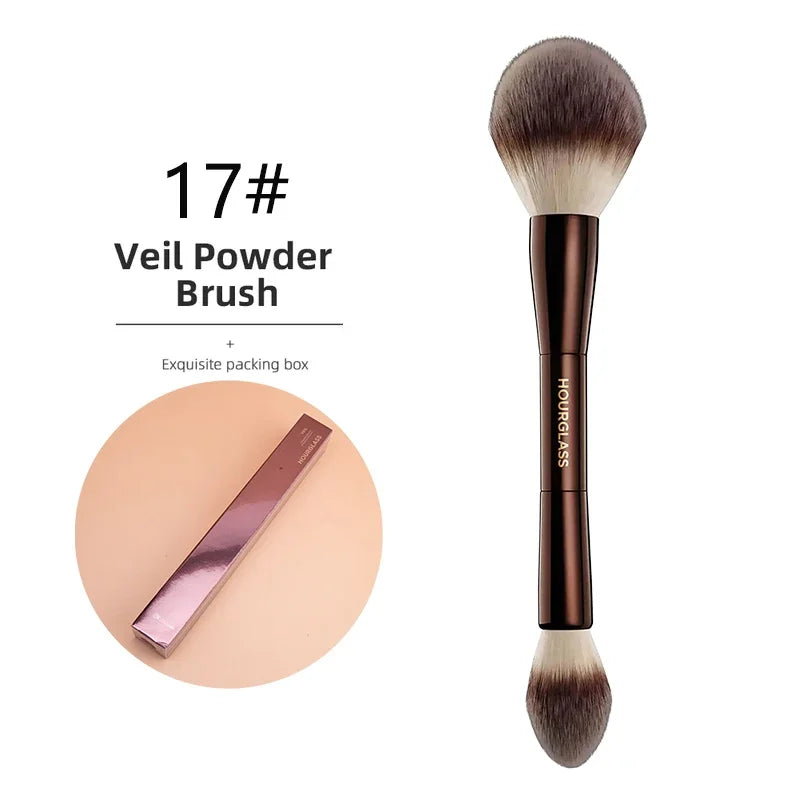 Hourglass Makeup Brushes Powder Foundation Contour Cream Blush Bronzer Make Up Brush Eyeshadow liner Smudge Brush Single branch