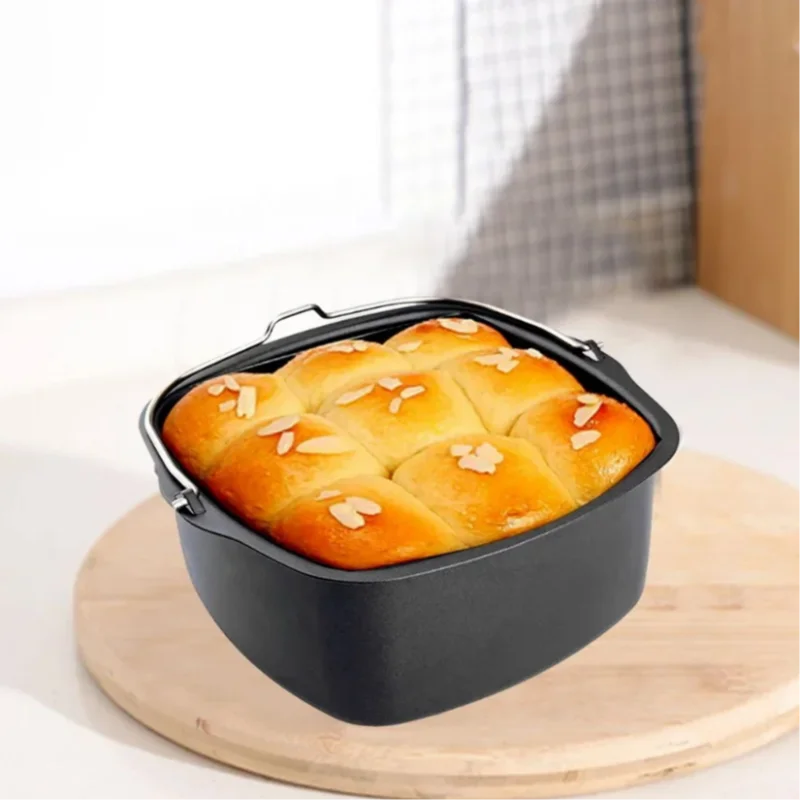 Air Fryer Non-stick Cake Baking Tray For Philips Baking Dish Pan Kitchen Pizza Plate Dish Pot Cake Tools