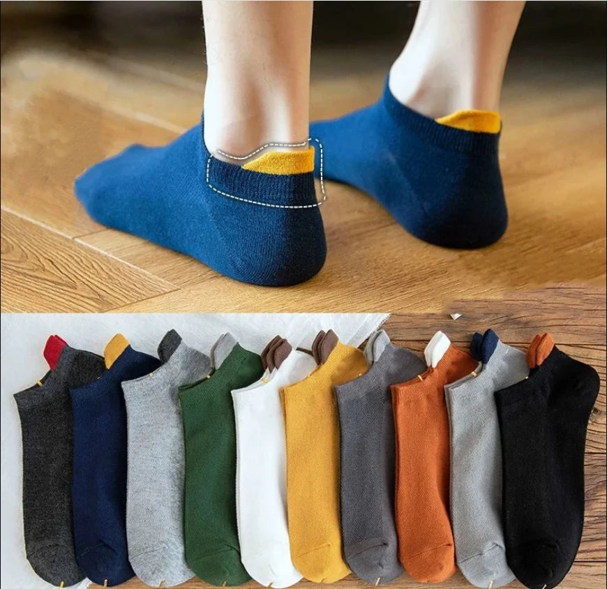 20/10/6/5/4/3/1pairs Men's Fashion Cotton Breathable Comfortable Ankle Socks, Men's Summer Socks