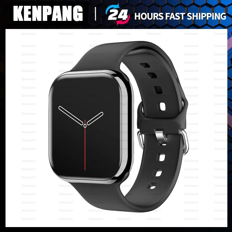 True AMOLED 2.05" HD Screen Smart Watch Women Series 8 Custom Dial 500+ Wireless Charging Men Smartwatch For Apple Watch IW9 IW8