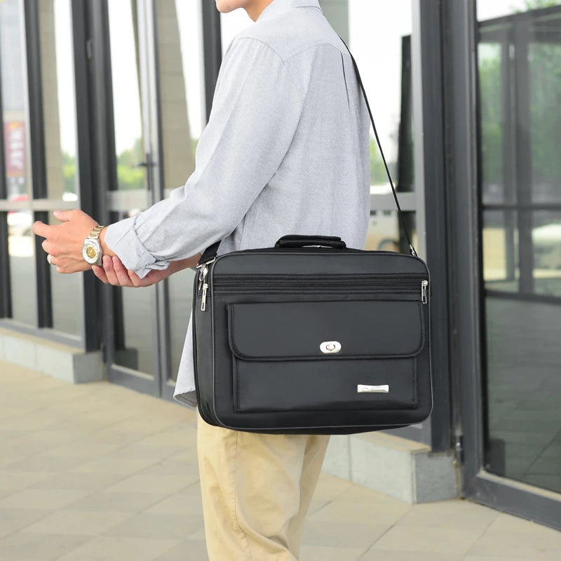 Men's Briefcase Handbags 17inch Large Capacity Men Business Bag Casual Men Shoulder Bag Brand Good Quality Messenger Bag