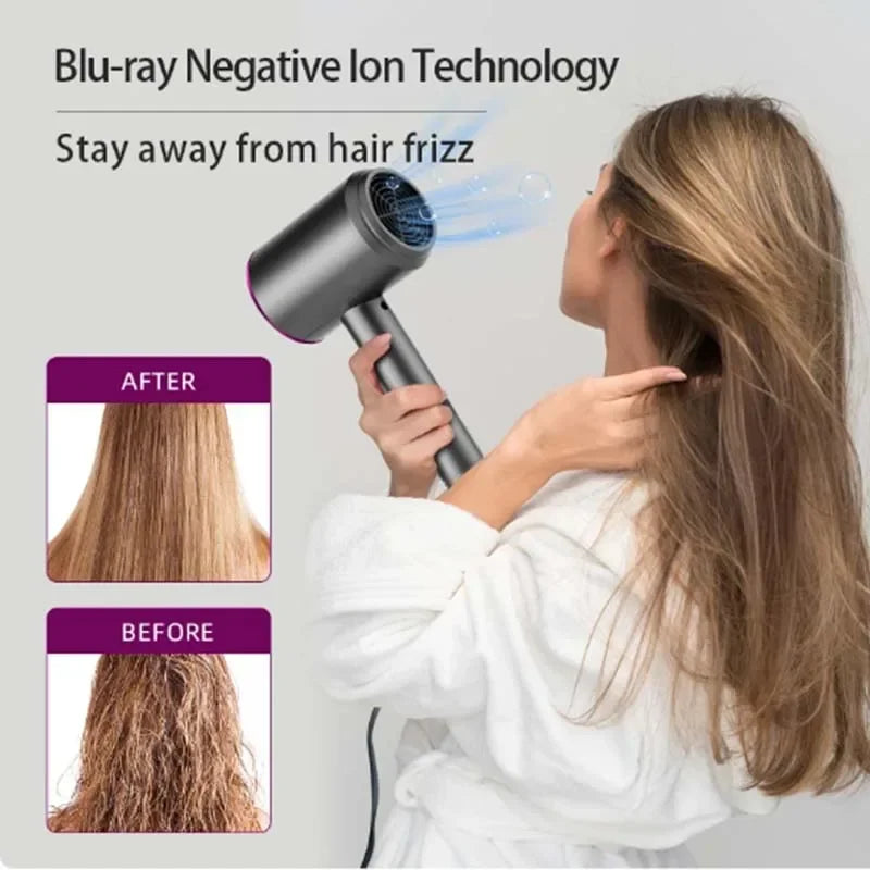 Wholesale Price High Quality Hair Dryer Professional Turbocharged Electric Hair Brush High Wind Low Noise Dryer Free Shipping