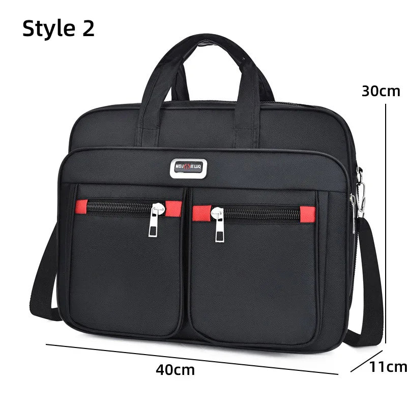 Business Laptop Briefcase Men Waterproof Oxford Handbag Office Documents Messenger Shoulder Bags Large Executive Satchel XA303C