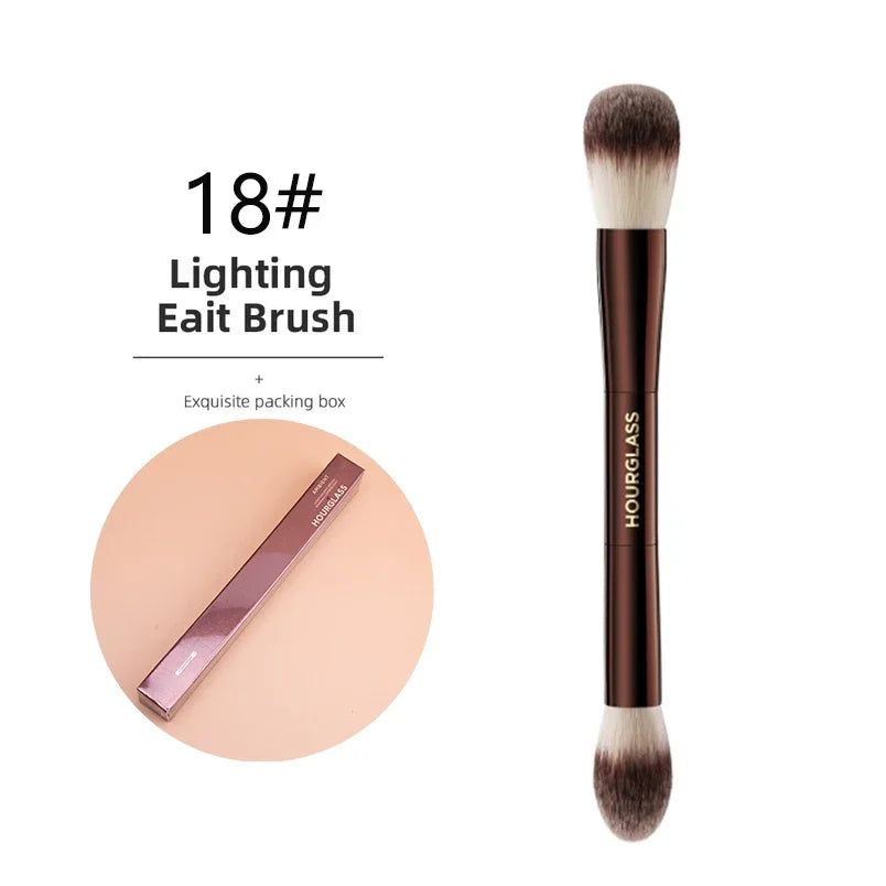 Hourglass Makeup Brushes Powder Foundation Contour Cream Blush Bronzer Make Up Brush Eyeshadow liner Smudge Brush Single branch