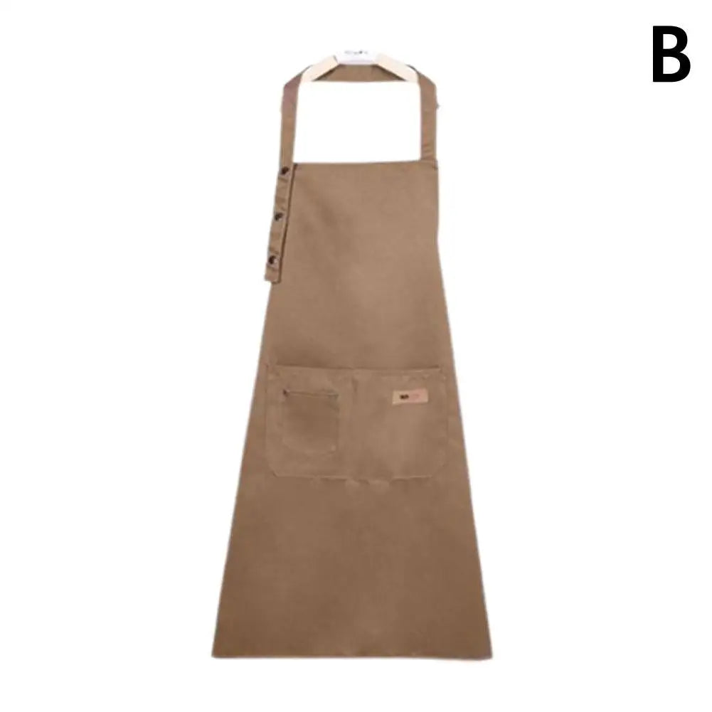 Kitchen Household Cooking Apron Men Women Oil-Proof Waterproof Work Housework Apron Overalls For BBQ Shop Nail Salon