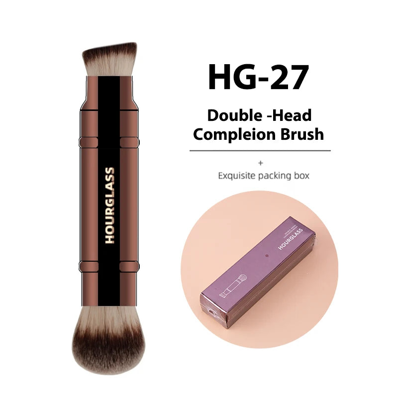 Hourglass Makeup Brushes Powder Foundation Contour Cream Blush Bronzer Make Up Brush Eyeshadow liner Smudge Brush Single branch