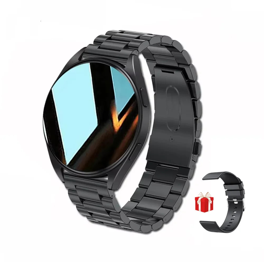 LAXASFIT Watch 6 Smart Watch 1.32 inch 128*160 Bluetooth Call Health Monitoring Alarm Clock Fashion Watch Men Women Holiday Gift