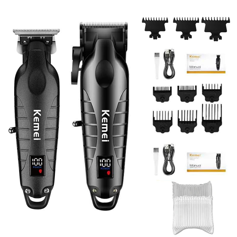 Kemei Hair Clipper Kit for Men, Electric Shaver, Hair Trimmer, Professional Cutting Machine, KM-2290, KM-2293, KM-1102