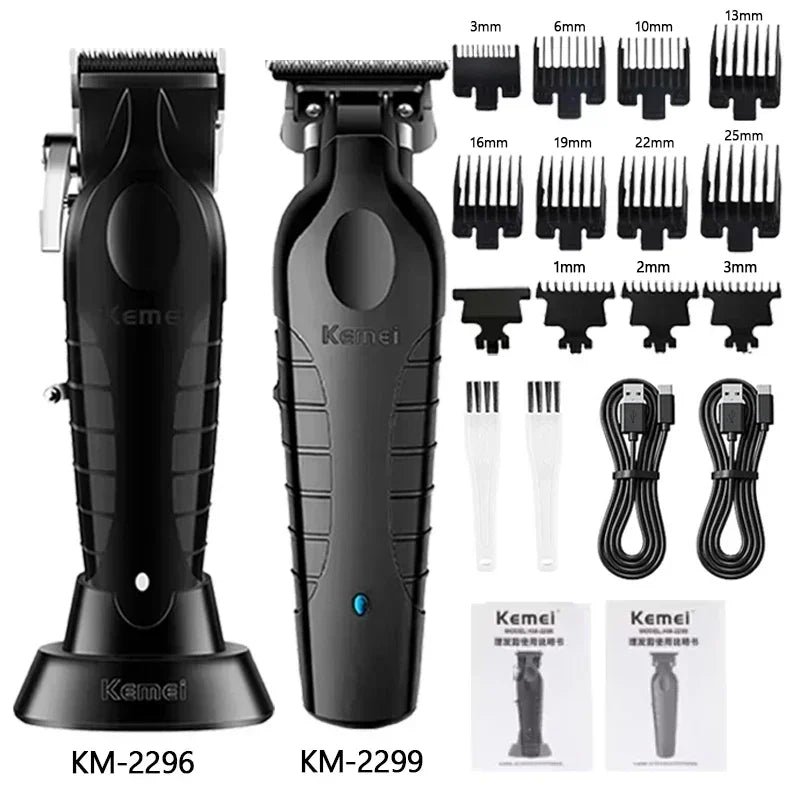 Kemei Hair Clipper Kit KM-2296 KM-2299 KM-1102 Men's Electric Hair Trimmer Machine Professional Hair Cutting Machine Clipper