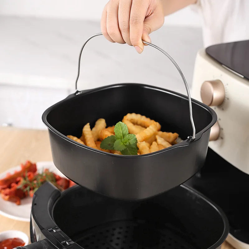 Air Fryer Non-stick Cake Baking Tray For Philips Baking Dish Pan Kitchen Pizza Plate Dish Pot Cake Tools