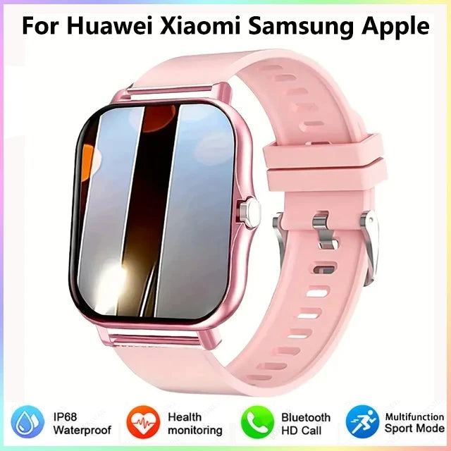 2024 Smart Watch For Men Women Gift Full Touch Screen Sports Fitness Watches Bluetooth Calls Digital Smartwatch Wristwatch NEW