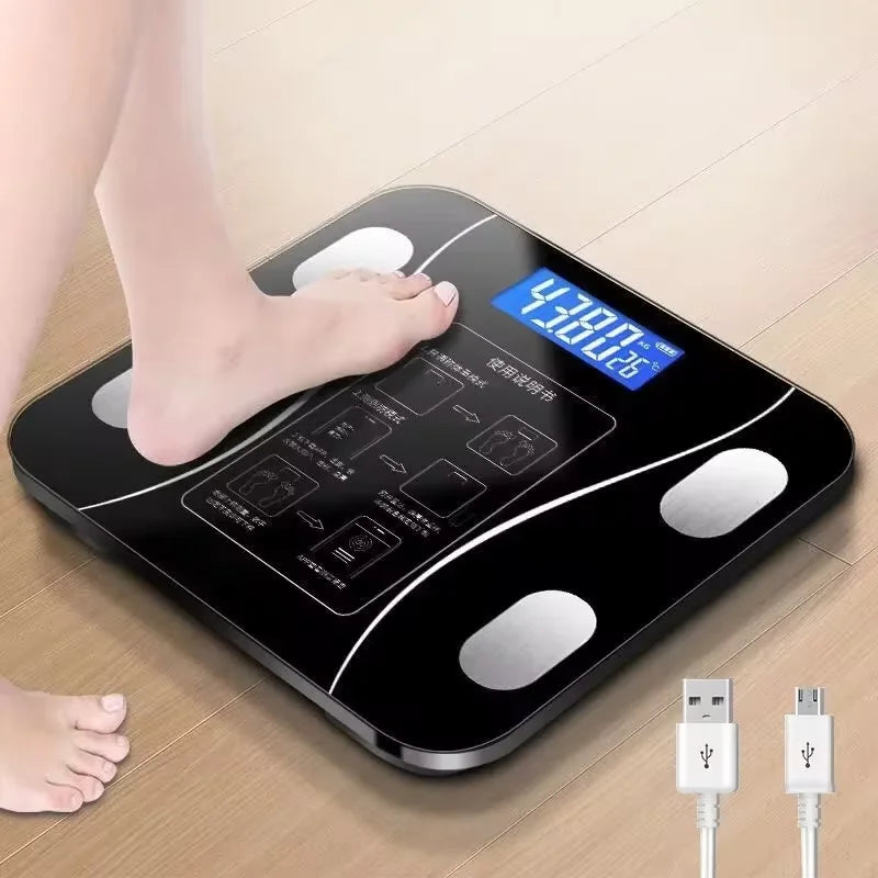 Weight Scale Smart APP Synchronized Body Fat Scale Bathroom Digital Scale Bluetooth Body Fat Scale Body Composition Analyzer