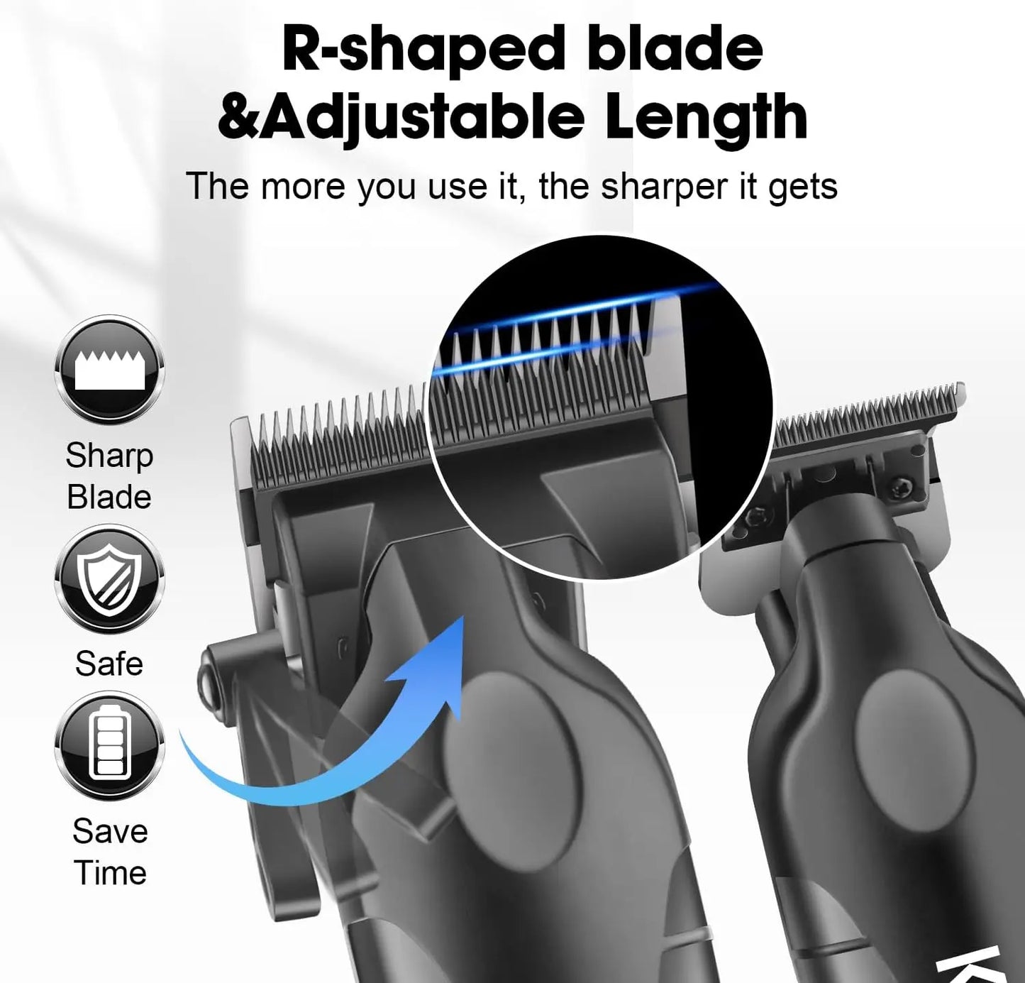 Kemei Hair Clipper Kit for Men, Electric Shaver, Hair Trimmer, Professional Cutting Machine, KM-2290, KM-2293, KM-1102