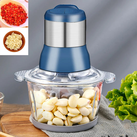 Garlic Peeling Machine Household Small Multi-functional Electric Garlic Pepper Chopped Blender Meat Grinder Food Processor