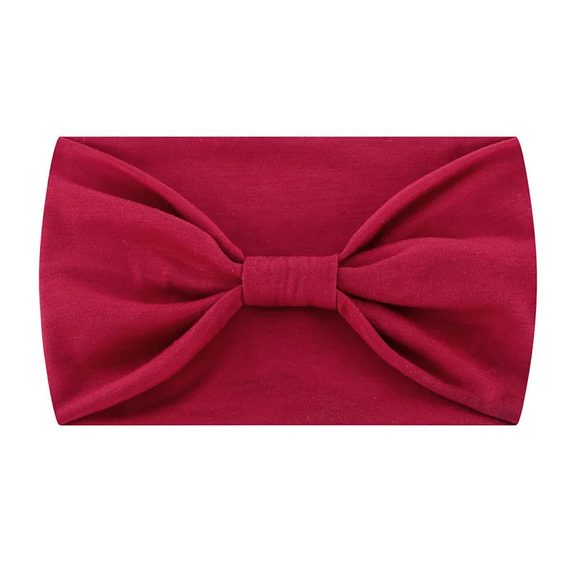 Solid Wide Headband Women Hair Accessories Bowknot Turbans Head Band Wash Face Make-up Sports Running Yoga Headbands