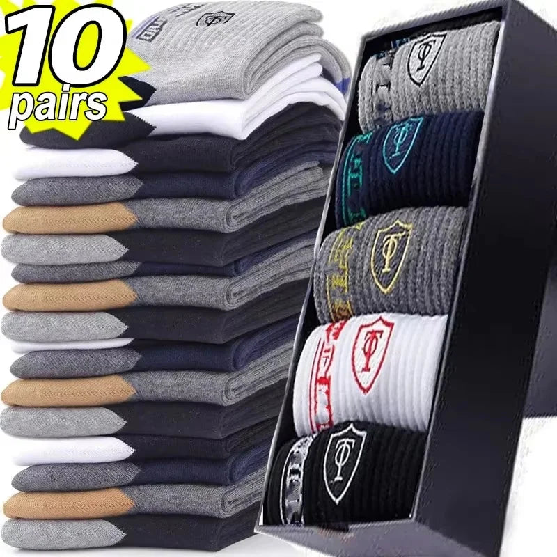 20/10/6/5/4/3/1pairs Men's Fashion Cotton Breathable Comfortable Ankle Socks, Men's Summer Socks