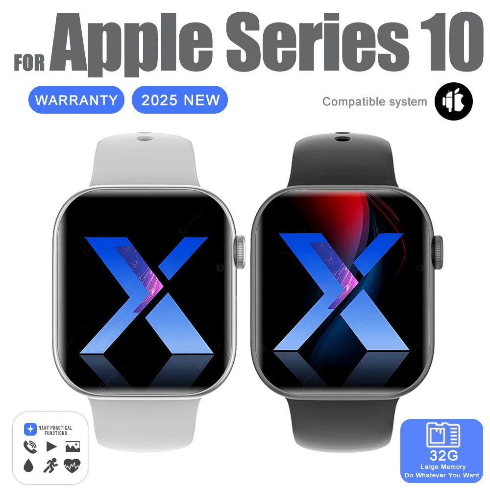 New Series 10 For Apple Watch 10 GPS Smart Watch 32G Memory Music Video NFC Bluetooth Call Waterproof Smartwatch For Android IOS