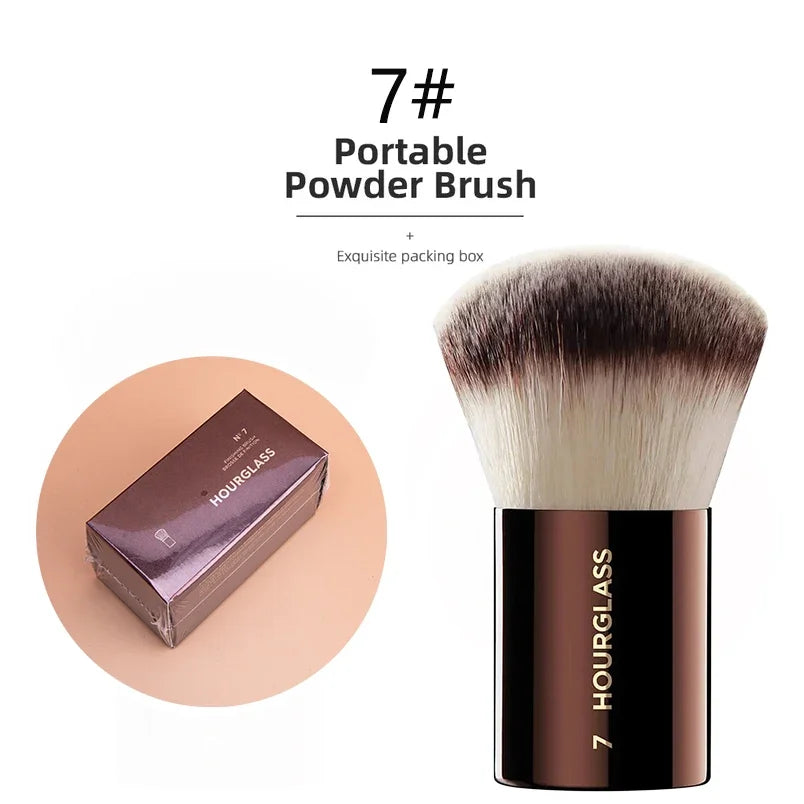 Hourglass Makeup Brushes Powder Foundation Contour Cream Blush Bronzer Make Up Brush Eyeshadow liner Smudge Brush Single branch