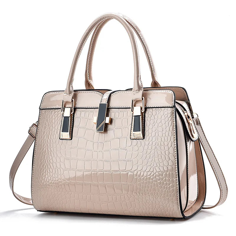 Luxury Brand Designer Women'S Handbag with Large Capacity Single Shoulder Crossbody Bag Crocodile Pattern Commuting Tote Bag