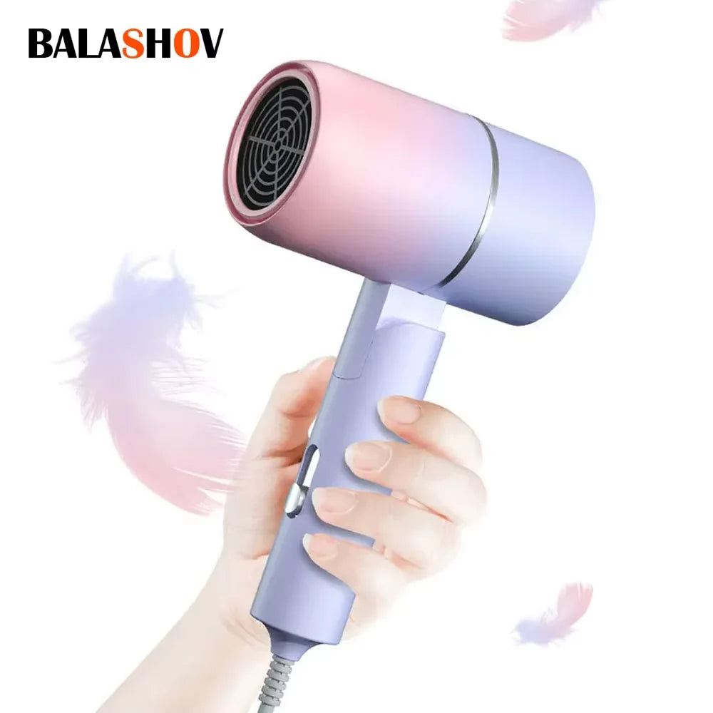 MIni Folding Hairdryer 110V-240V 700W with Carrying Bag Hot Air Anion Hair Care for Home Travel Hair Dryer Blow Drier Portable