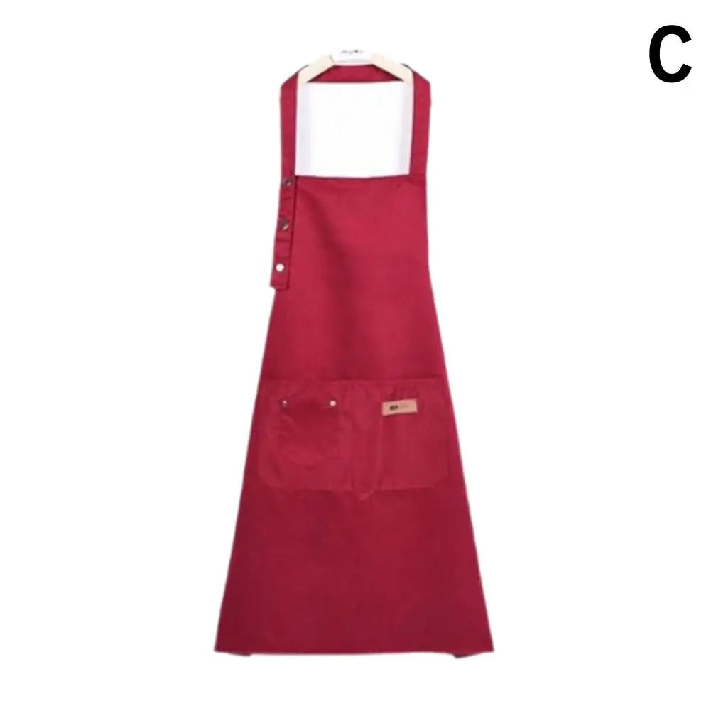 Kitchen Household Cooking Apron Men Women Oil-Proof Waterproof Work Housework Apron Overalls For BBQ Shop Nail Salon