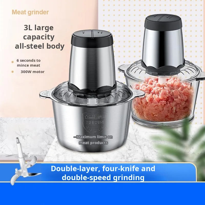 3L / 2L Electric Meat Grinder Machine 110V 220V Stainless Steel Meat Mincer Blender for Kitchen Food Processor Crusher Mixer 다지기