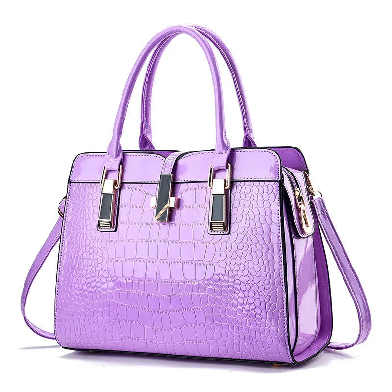 Luxury Brand Designer Women'S Handbag with Large Capacity Single Shoulder Crossbody Bag Crocodile Pattern Commuting Tote Bag