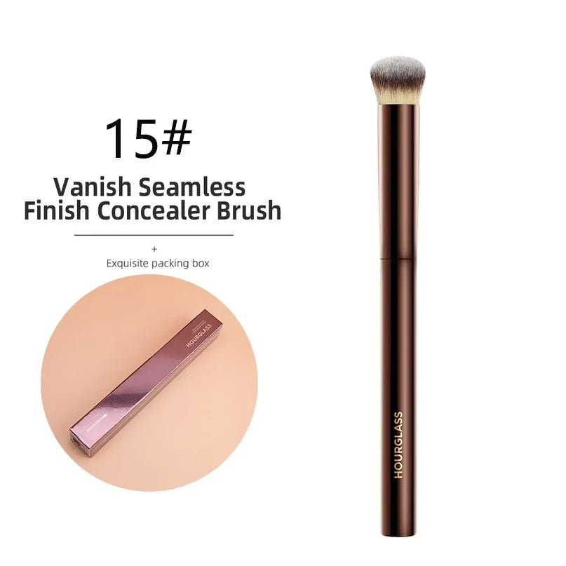 Hourglass Makeup Brushes Powder Foundation Contour Cream Blush Bronzer Make Up Brush Eyeshadow liner Smudge Brush Single branch