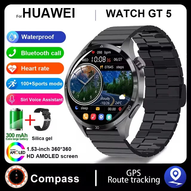 New For Huawei WATCH GT 5 Pro Smartwatch Xuanji Sensing System Advanced Sports Compass Emotional Health Assistant Fashion Watch