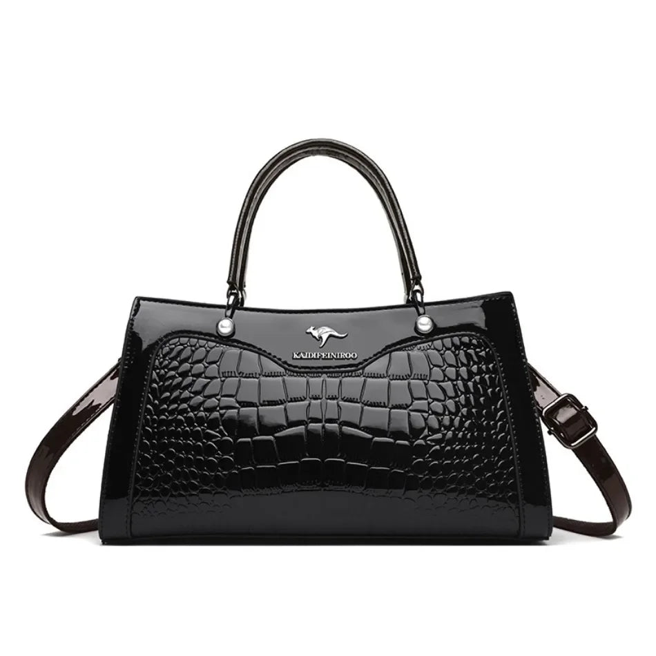 2024 Genuine High Quality  Luxury Handbag Designer Crossbody Bags for Women  Fashion Crocodile Pattern  Shoulder Bag Totes Bags