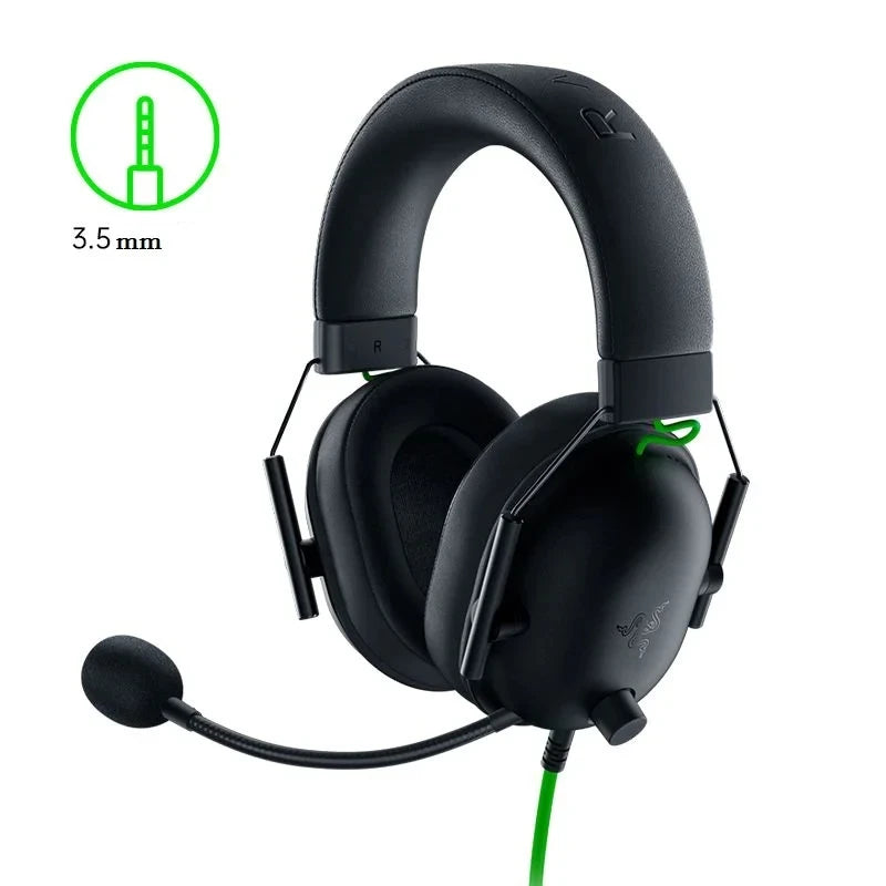 Razer BlackShark V2 X Wired Esports Headset Advanced Passive Noise Cancellation, 7.1 Surround Sound, Hyperclear Cardioid Mic