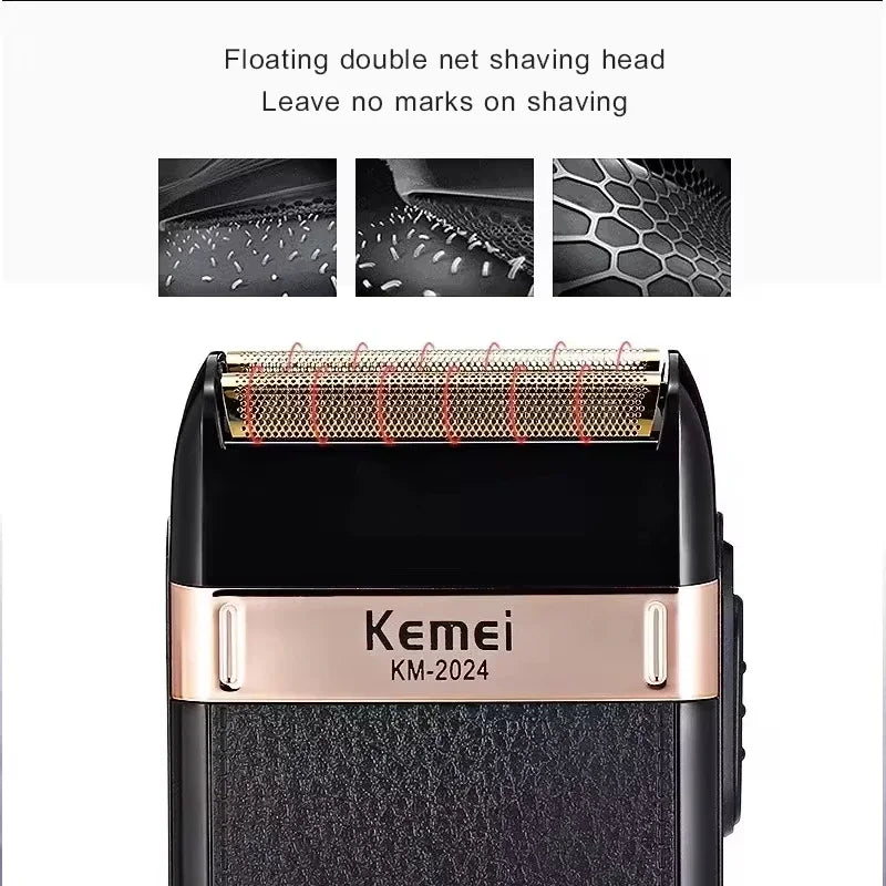 Kemei KM-2628 KM-678 KM-2024 Professional Electric Hair Clippers Beard Clipper Rechargeable Men's Shaver Hair Trimmer Kit Men