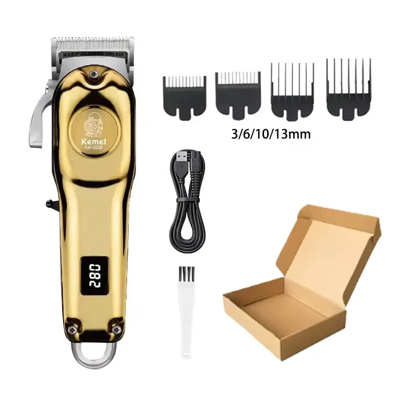 Kemei KM-2628 KM-678 KM-2024 Professional Electric Hair Clippers Beard Clipper Rechargeable Men's Shaver Hair Trimmer Kit Men