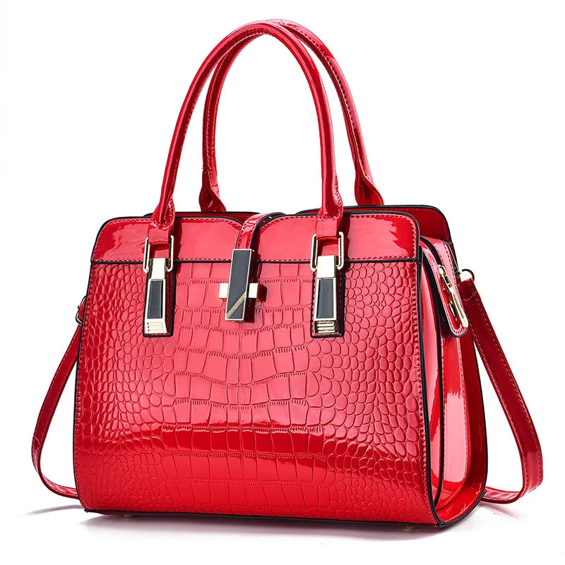 Luxury Brand Designer Women'S Handbag with Large Capacity Single Shoulder Crossbody Bag Crocodile Pattern Commuting Tote Bag